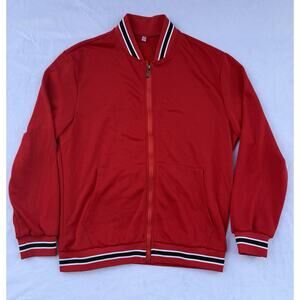 Coofandy Mens Red Track Suit Set In Size Medium